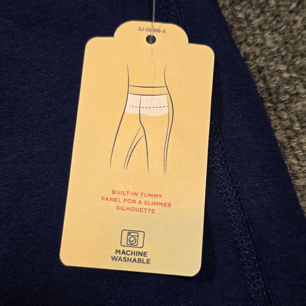 St Johns Bay Womens Blue Tummy Control High Waist Active Leggings Size S New - Picture 8 of 15